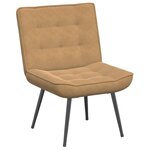 vidaXL Chaise de relaxation marron 64x74x84 cm velours