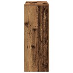 Buffet vidaXL avec lumières LED Bois vieux 202x37x100 cm Bois reconstitué