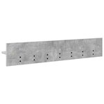 vidaXL Porte-manteau mural Montage mural Gris béton 100 x 10 5 x 18 cm