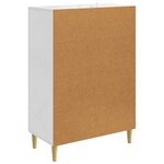 vidaXL Buffet Blanc brillant 66 x 34 5 x 95 cm Bois d'ingénierie