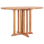 vidaXL Ensemble à manger d'extérieur pliable 5 Pièces Bois solide de teck