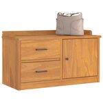 vidaXL Banc de couloir SANDNES 87x40x50 cm bois de pin massif