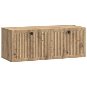vidaXL Meuble TV mural 78 5 x 31 x 30 cm Chêne artisanal