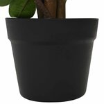 vidaXL Plante Ficus artificielle Vert 73 x 16 x 60 cm Tissu et bois