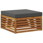 vidaXL Ensemble de canapés d'extérieur 8 pc Naturel et Anthracite