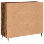 vidaXL Buffet Marron 90 x 34 x 80 cm Bois d'ingénierie