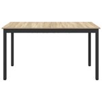 vidaXL Table de salle à manger / Table de repas MÉTAL