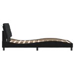 vidaXL Cadre de lit avec tête de lit Noir 100x200 cm Velours