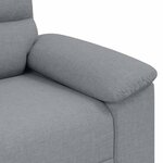 vidaXL Canapé à 2 places gris clair 140 cm tissu