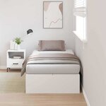 vidaXL Cadre de lit Blanc 200 x 80 x 31 5 cm Bois d'ingénierie