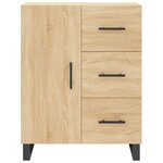 vidaXL Buffet haut Chêne sonoma 69 5x34x180 cm Bois d'ingénierie