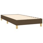 vidaXL Sommier à lattes de lit et matelas et LED Marron foncé 90x190cm