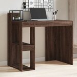 vidaXL Bureau chêne marron 103 5x56 5x94 cm bois d'ingénierie