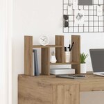vidaXL Organiseur de bureau Chêne artisanal 34 5 x 15 5 x 35 5 cm