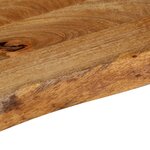 vidaXL Dessus de table à bord vivant 160x20x3 8cm bois massif manguier