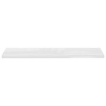vidaXL Étagère murale flottante Blanc brillant 120x23 5x3 8 cm MDF