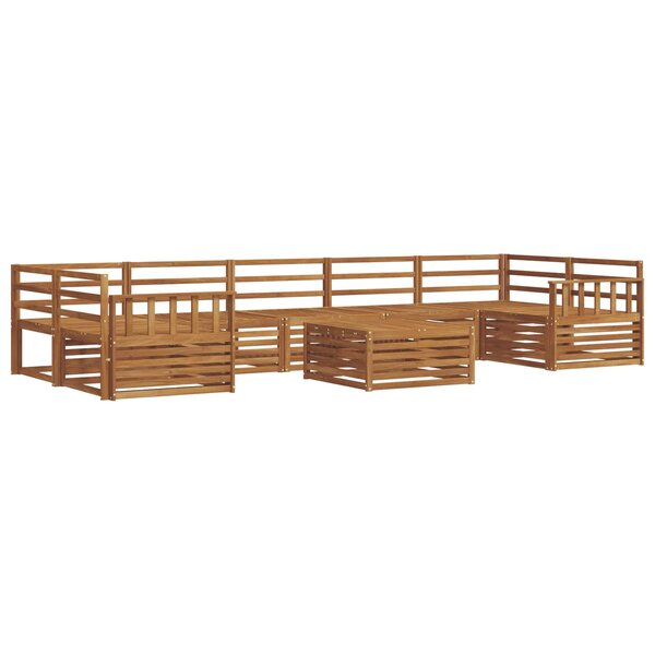 vidaXL Ensemble de canapés d'extérieur 8 pc Naturel