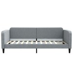 vidaXL Lit de jour avec gigogne sans matelas gris clair 100x200 cm