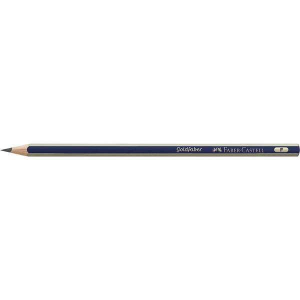 Crayon graphite artiste GOLDFABER hexagonal F x 12 FABER-CASTELL