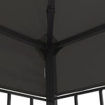 vidaXL Tonnelle avec guirlande lumineuse à LED 3x4 m Anthracite