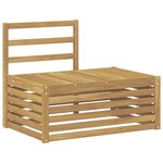 vidaXL Ensemble de canapés d'extérieur 3 Pièce Blanc