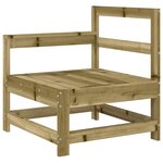 vidaXL Salon de jardin 10 Pièces bois de pin imprégné