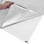 vidaXL Film solaire réfléchissant statique Argent 90 x 1000 cm PVC