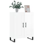 vidaXL Buffet Blanc brillant 69 5x34x90 cm Bois d'ingénierie