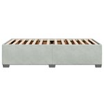 vidaXL Cadre de lit sans matelas gris clair 90x190 cm velours