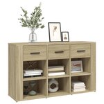 vidaXL Buffet Chêne sonoma 100x30x59 5 cm Bois d'ingénierie