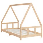 vidaXL Cadre de lit pour enfant 90x190 cm Bois de pin massif