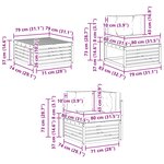vidaXL Ensembles de canapés 11 pc Bois d'Acacia Massif