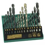 Brüder mannesmann ensemble de forets pour perceuse universelle 15 pièces