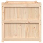 vidaXL Jardinière d'extérieur 70x70x70 cm bois de pin massif