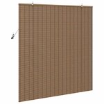vidaXL Store de Fenêtre Géométrique Marron 140 x 160 cm Bambou
