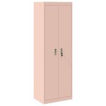 vidaXL Armoire de rangement 2 Pièces Rose 60 x 40 x 180 cm Acier
