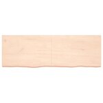 vidaXL Étagère murale 180x60x(2-6) cm bois de chêne massif non traité