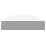 vidaXL Matelas de lit à ressorts ensachés fermeté moyenne Gris clair 80x200x20cm Tissu