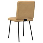 vidaXL Chaises à manger lot de 2 Marron Velours