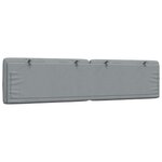 vidaXL Coussin de tête de lit gris clair 200 cm tissu