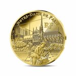 CATHÉDRALE NOTRE-DAME DE PARIS  RIVES DE SEINE Monnaie de 50€ Or
