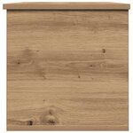 vidaXL Boîte de Rangement chêne artisanal 102 x 35 x 35 cm