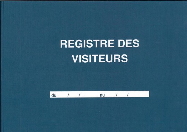 Registre des visiteurs 96 pages 210 x 297 horizontal ELVE