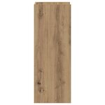 vidaXL Support de Plante 2 pièces Chêne artisanal 30 x 30 x 80 cm
