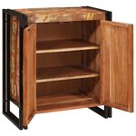 vidaXL Cabinet de chevet Multicolore Bois massif recyclé
