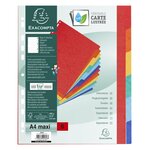 Intercalaires carte lustrée 400g 6 positions - A4 maxi Couleurs assorties x 25 EXACOMPTA