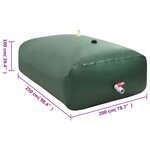 vidaXL Réservoir d'eau avec robinet pliable 5000 L PVC