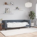 vidaXL Lit de repos gris foncé 80x200 cm velours