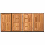 vidaXL Ensemble de salle à manger pour jardin 9 Pièces Noir et marron