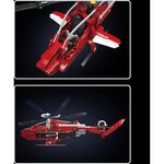 Mould King 24022 - Jeu de construction Hélicoptère Sparrow